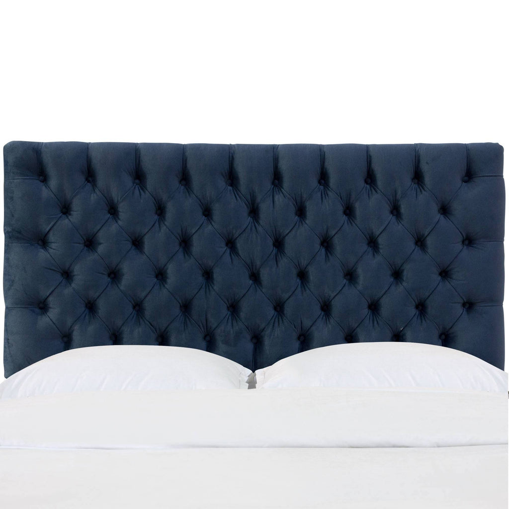 Tufted Headboard in Mystere Eclipse Blue X3285