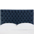 Tufted Headboard in Mystere Eclipse Blue X3285