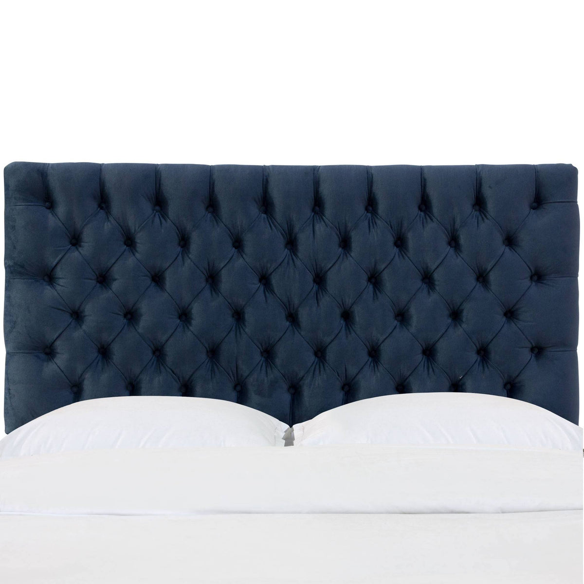Tufted Headboard in Mystere Eclipse Blue X3285