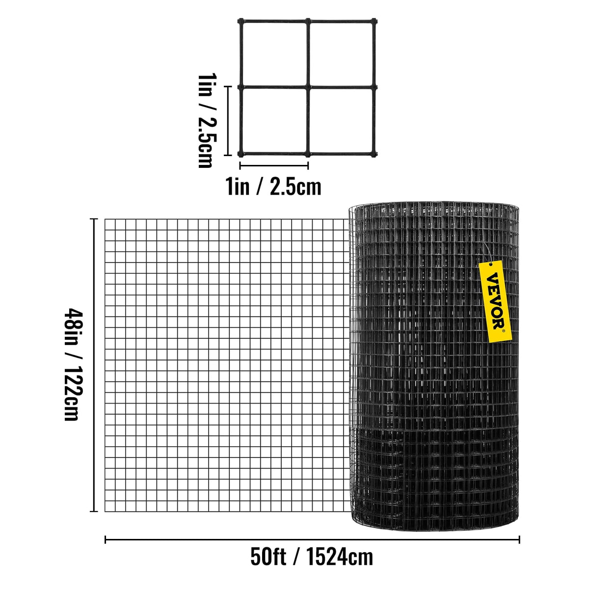 36x50' Vinyl Coated Welded Wire Fence 16 Gauge Y44533