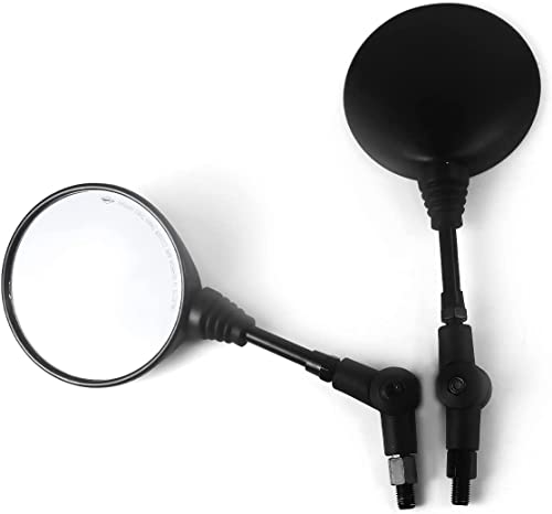 10mm Motorcycle Folding Round Rearview Mirrors S662