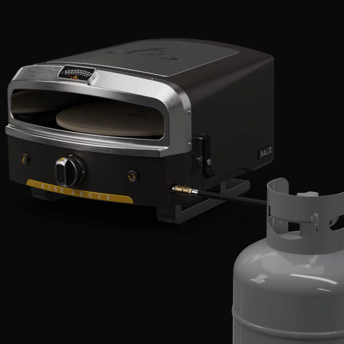16 LP Gas Portable Outdoor Pizza Oven with Rotating Cooking Stone Y9906