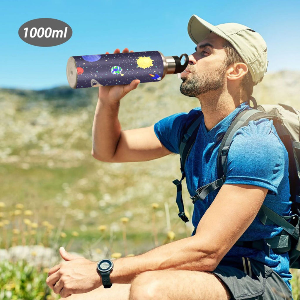 20 OZ Stainless Steel Water Bottle with Straw Lid T12256