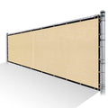 Beige Privacy Fence Screen Mesh with Reinforced Grommets Z96592