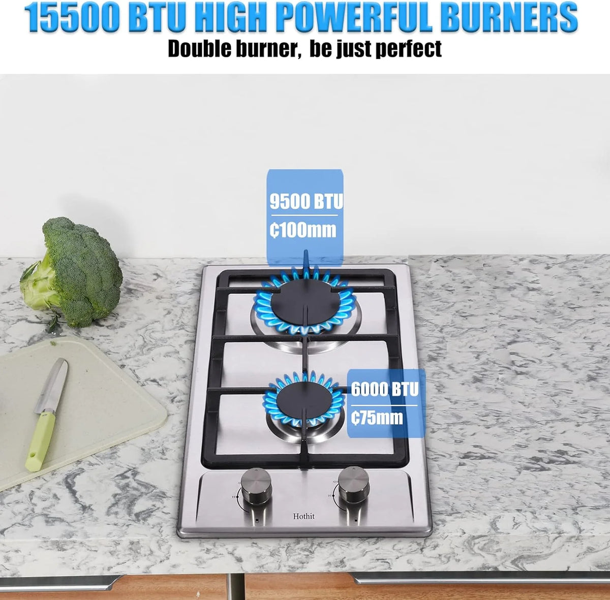 30" 5 Burner Built-in Stainless Steel Gas Cooktop R519772