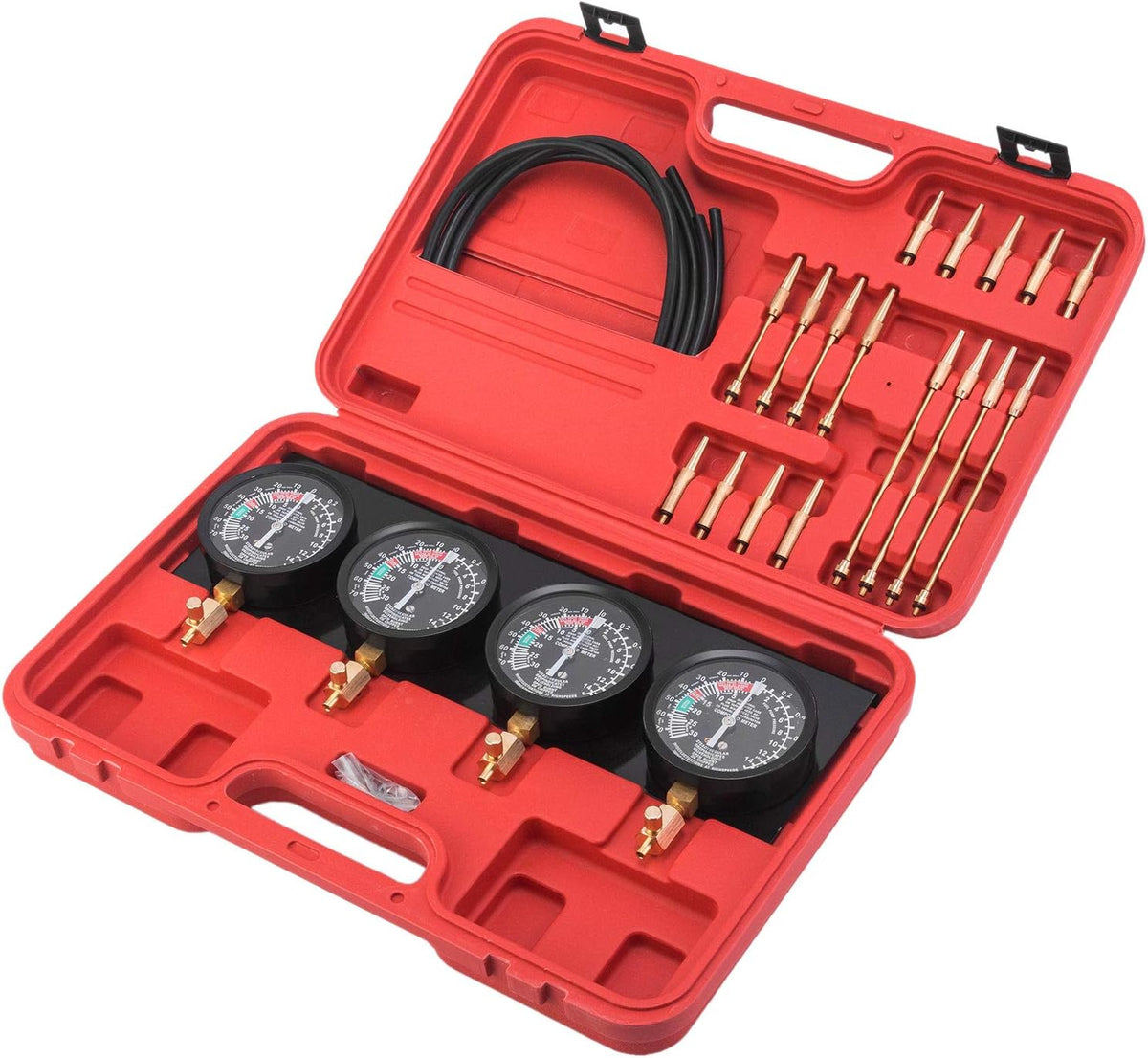 Fuel Vacuum Carburetor Synchronizer Gauge Set with Rubber Hose Pack of 2 G746427