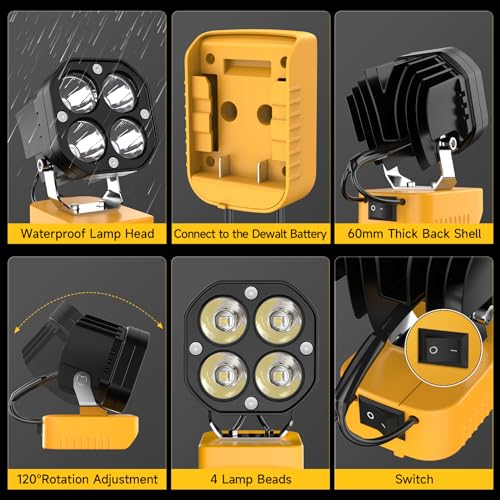 40W 6000LM Cordless LED Work Light X231