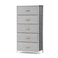 Light Gray 5 Drawers Vertical Dresser G273380