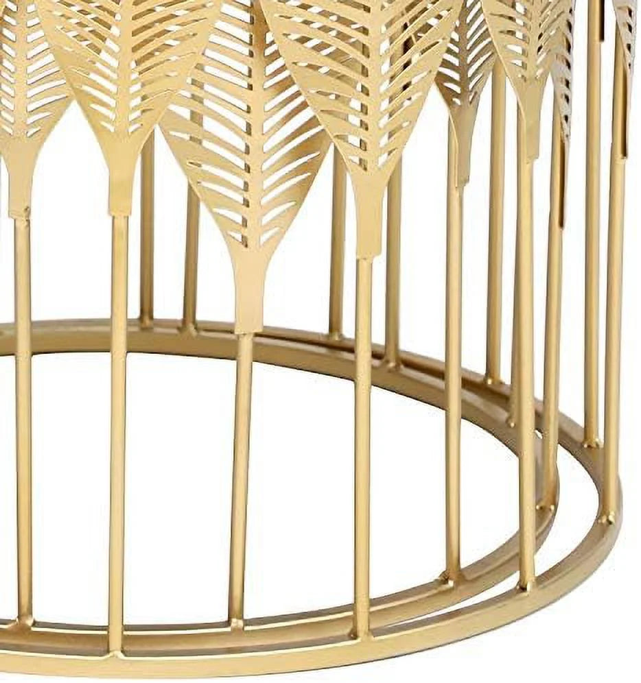 Gold Accent Metal Nesting Side Tables W147