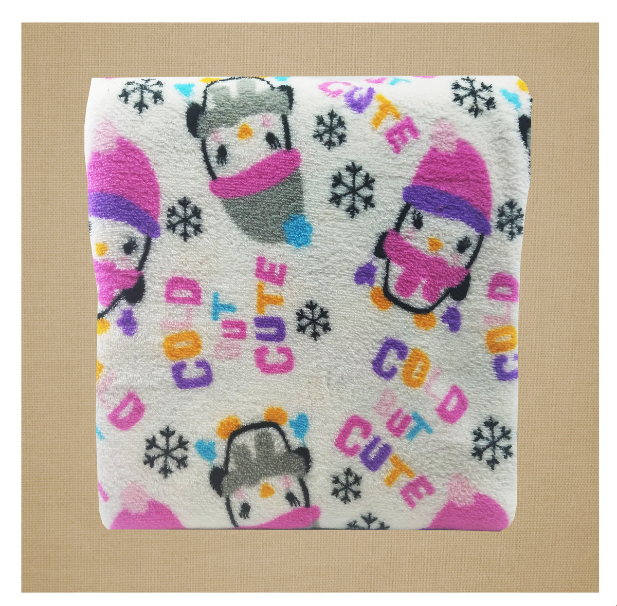 Pink Purple Micro-Plush Throw Blanket 50 x 60 inches D4521