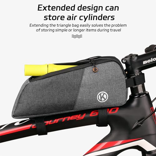Black Waterproof Bicycle Frame Bag H4607
