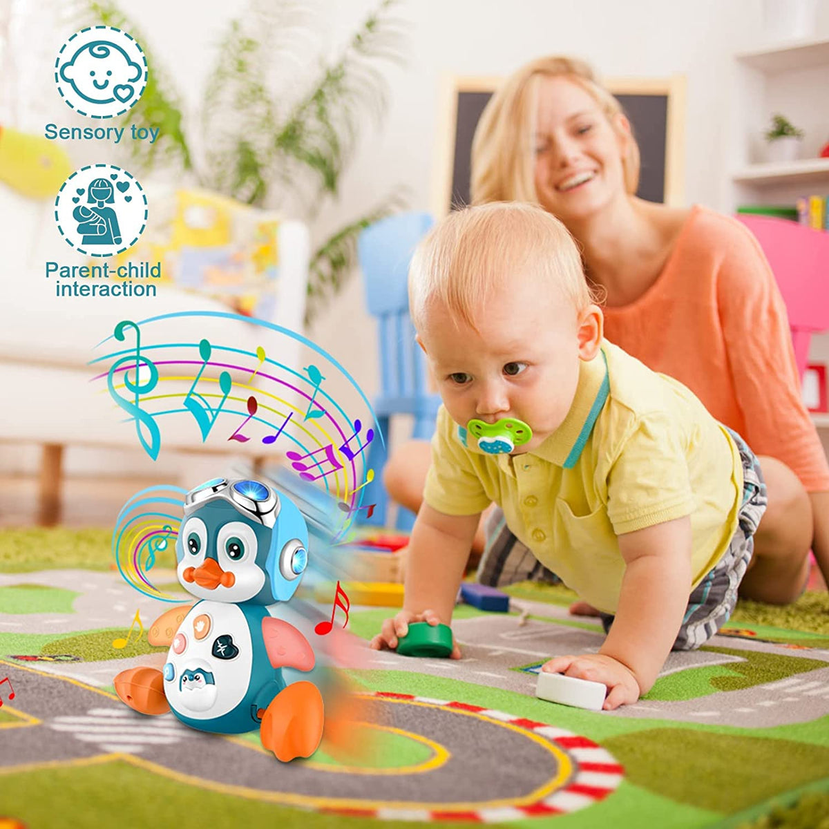 Baby Crawling Toys with Music and LED Lights R8263