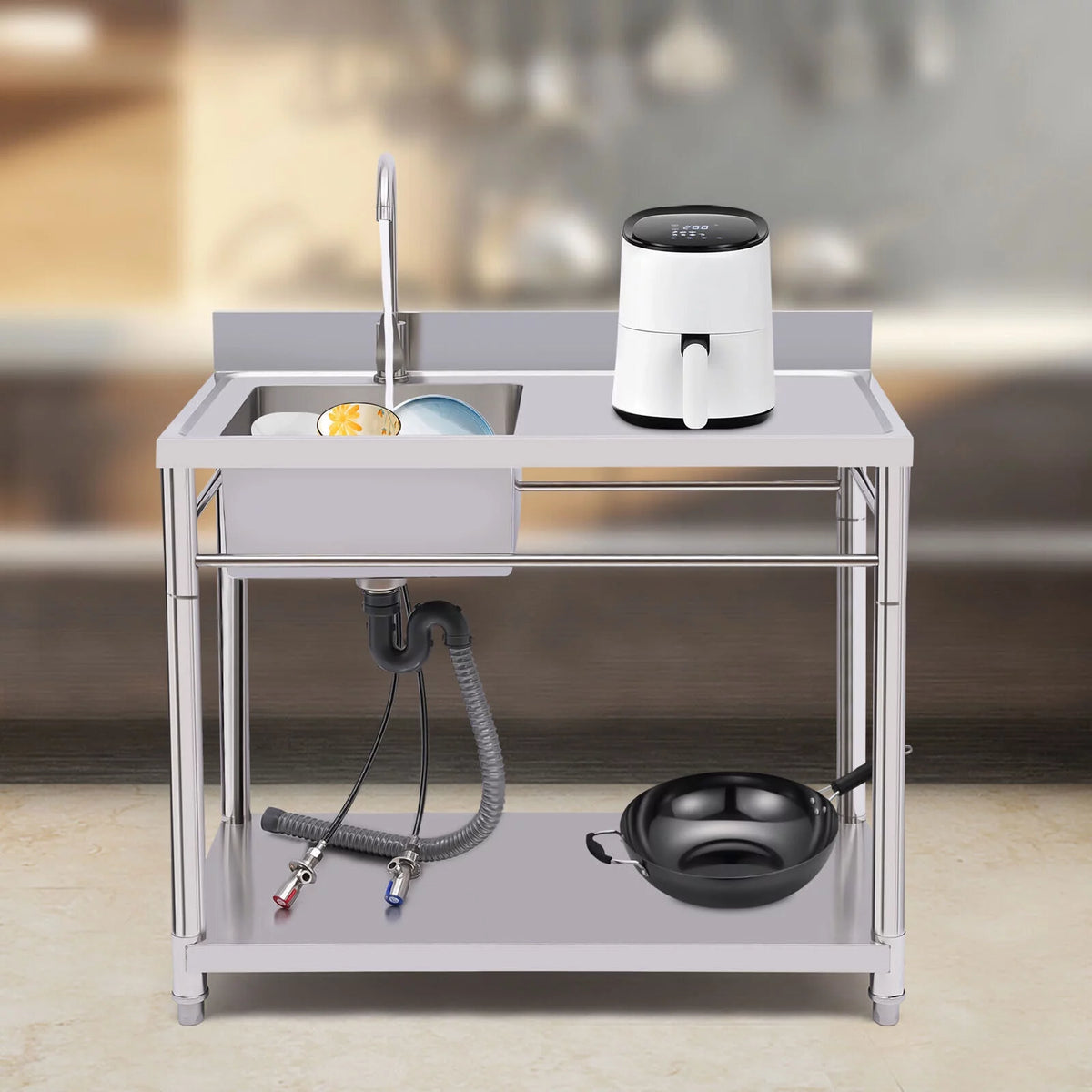 Stainless Steel 1 Compartment Utility Sink P43905