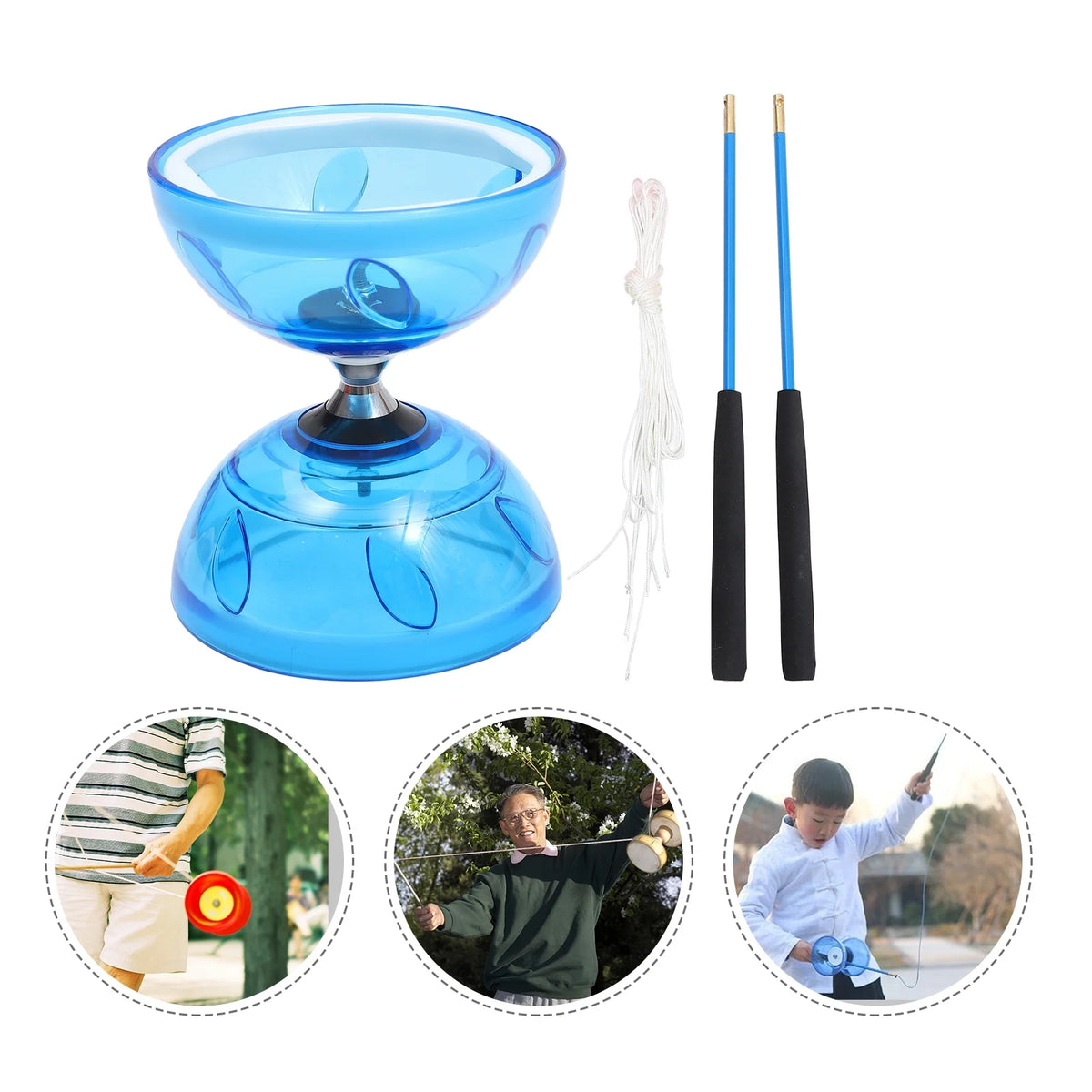 Chinese Yoyo Diabolo Toy Professional Juggling Diabolos B454