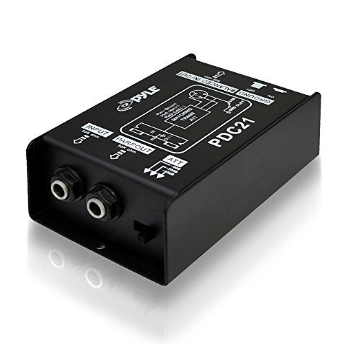 Compact Mini Hum Eliminator Box - 2 Channel Passive Ground Loop Isolator V62967