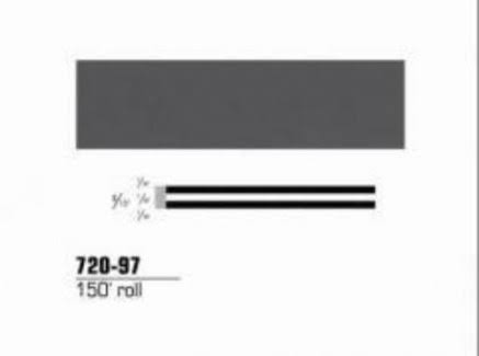 3/16x22 x 150& Medium Dark Gray Striping Tape D93688