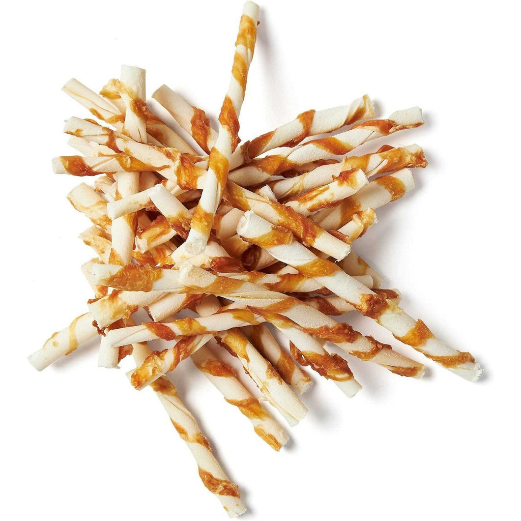 Chicken Wrapped Rawhide Twist Dog Treats M4203