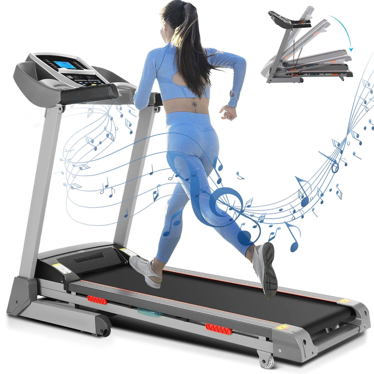 3HP Incline Treadmill with 15 Level Auto Incline S826010