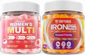 Sugar-Free Womens Multivitamin Gummies & 2 Pack Sugar Free Iron Gummies 18mg K36874