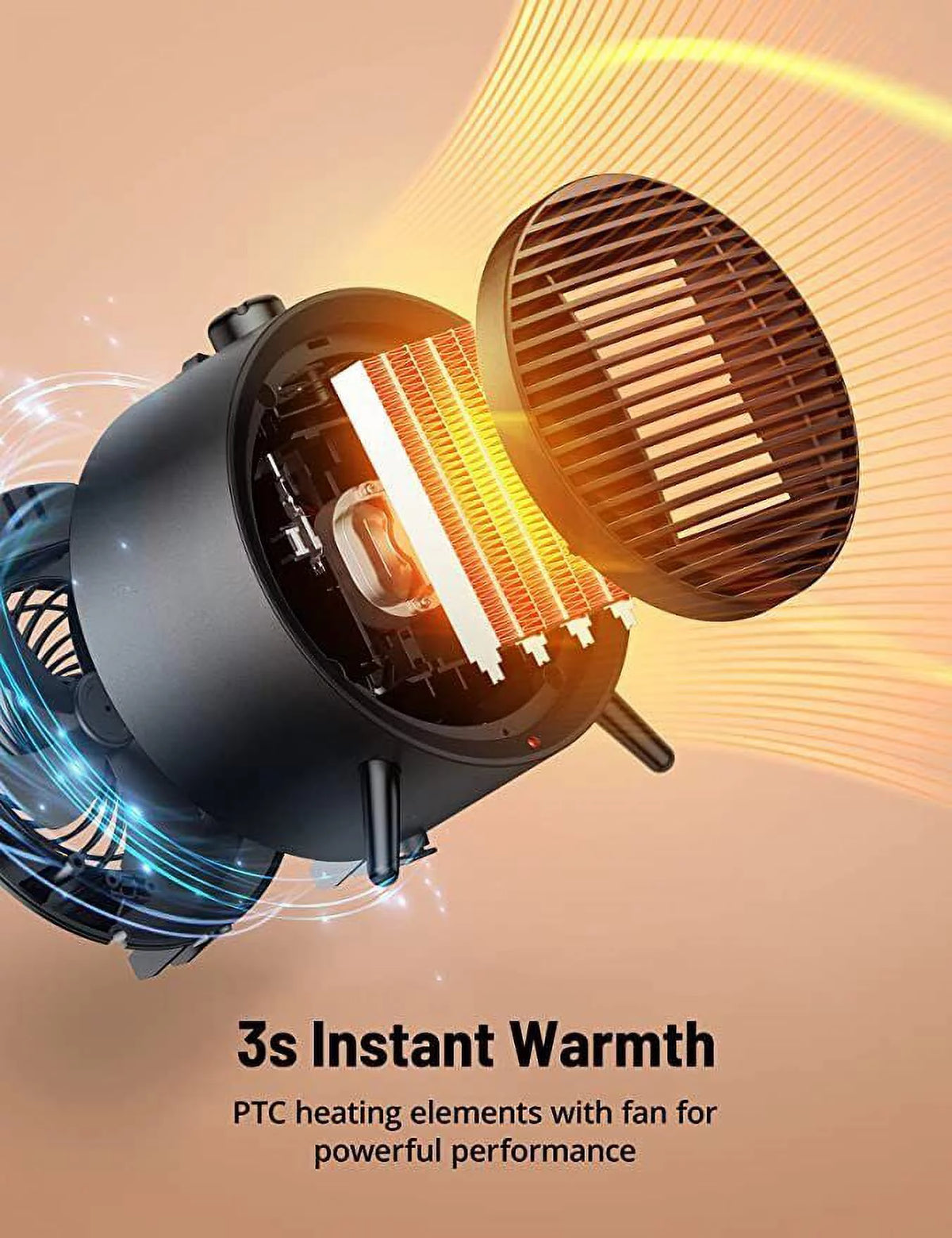 1500W Portable Electric Space Heater X4132