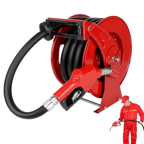 1" x 33' Retractable Diesel Hose Reel with Steel Construction Y111041