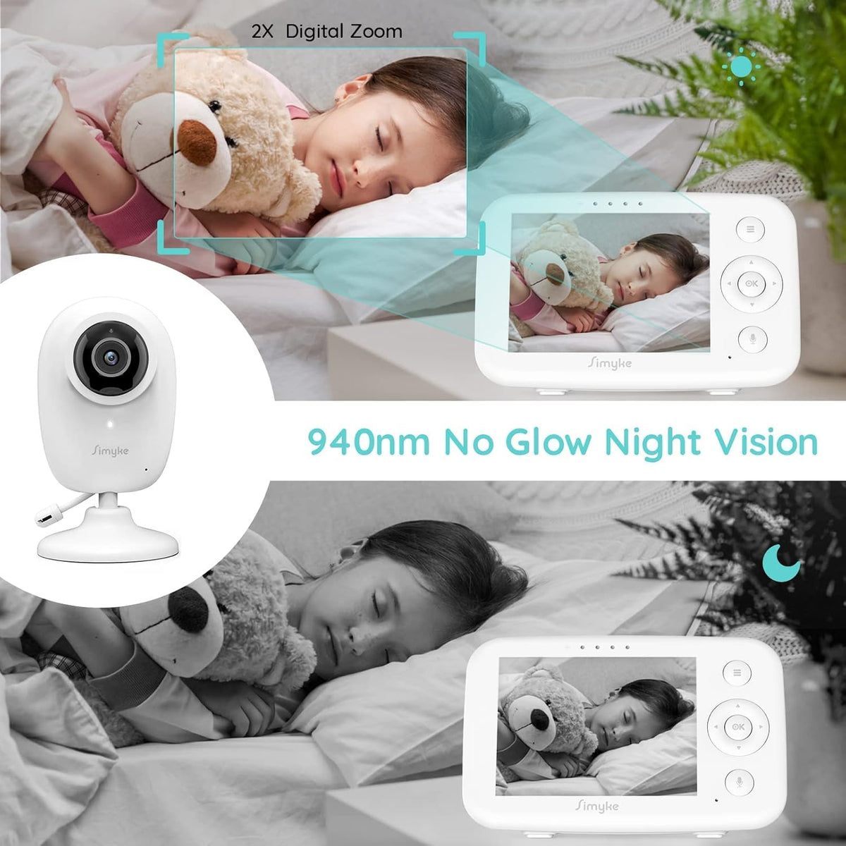 Video Baby Monitor with Cameras and Audio O522