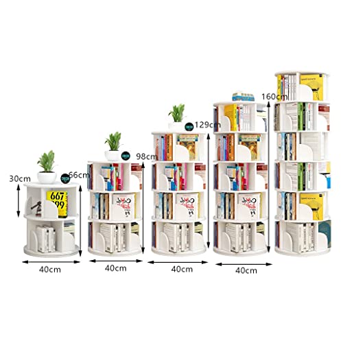 White Rotating 6 Tier Bookshelf F4799
