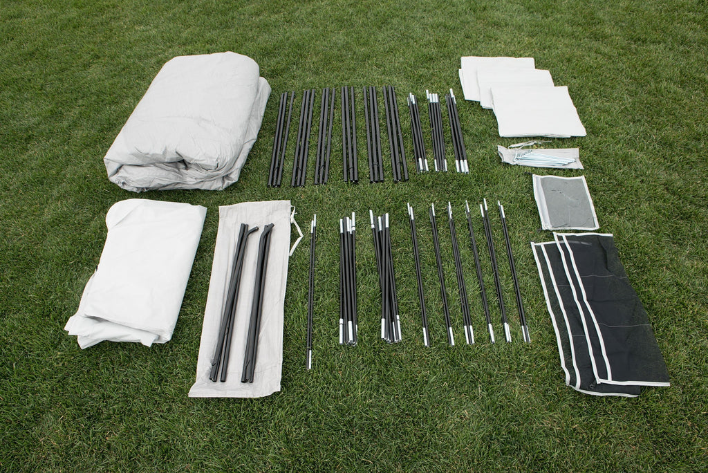 20-Person 4-Room Cabin Tent with 3 Separate Entrances A2462