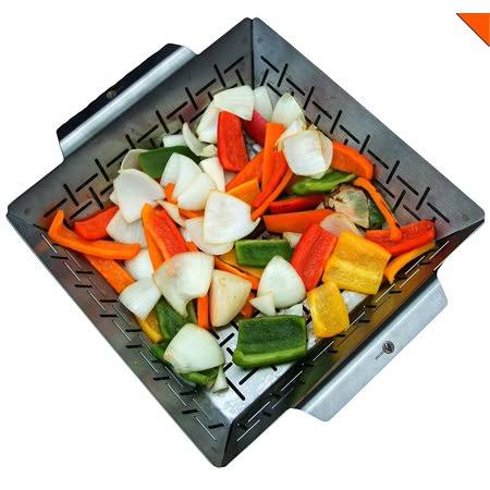 Large Non Stick Stainless Steel Vegetable Grill Basket H9513