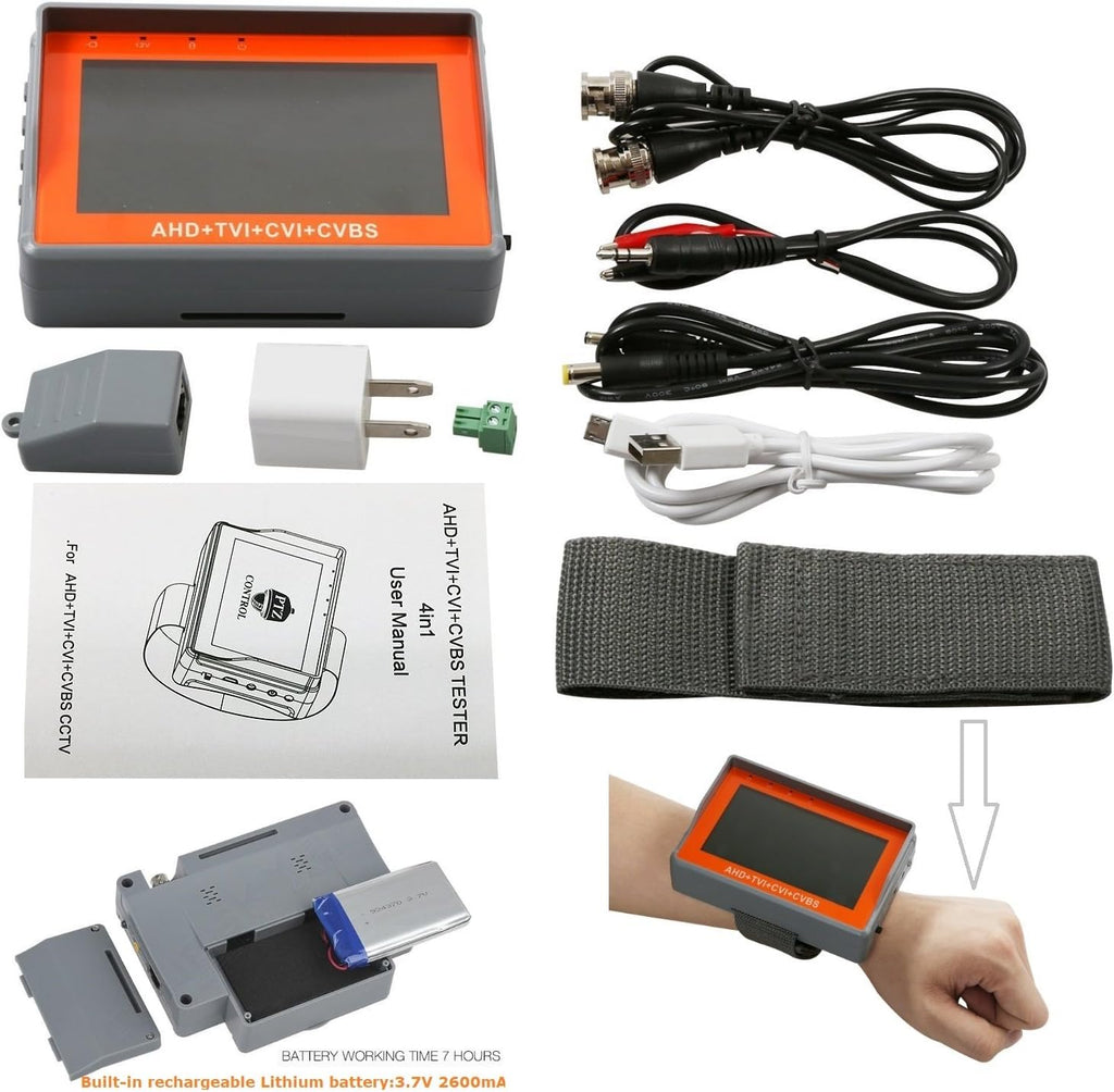 4 in 1 CCTV Tester with 4.3 inch LCD Screen V84857
