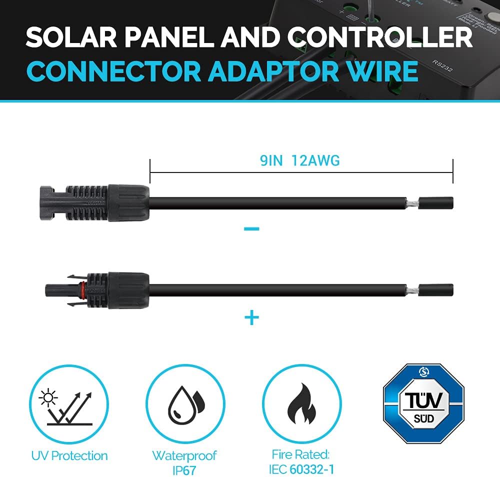 400 Watt 12 Volt Monocrystalline Solar Panel Kit with 30A Charge Controller X925