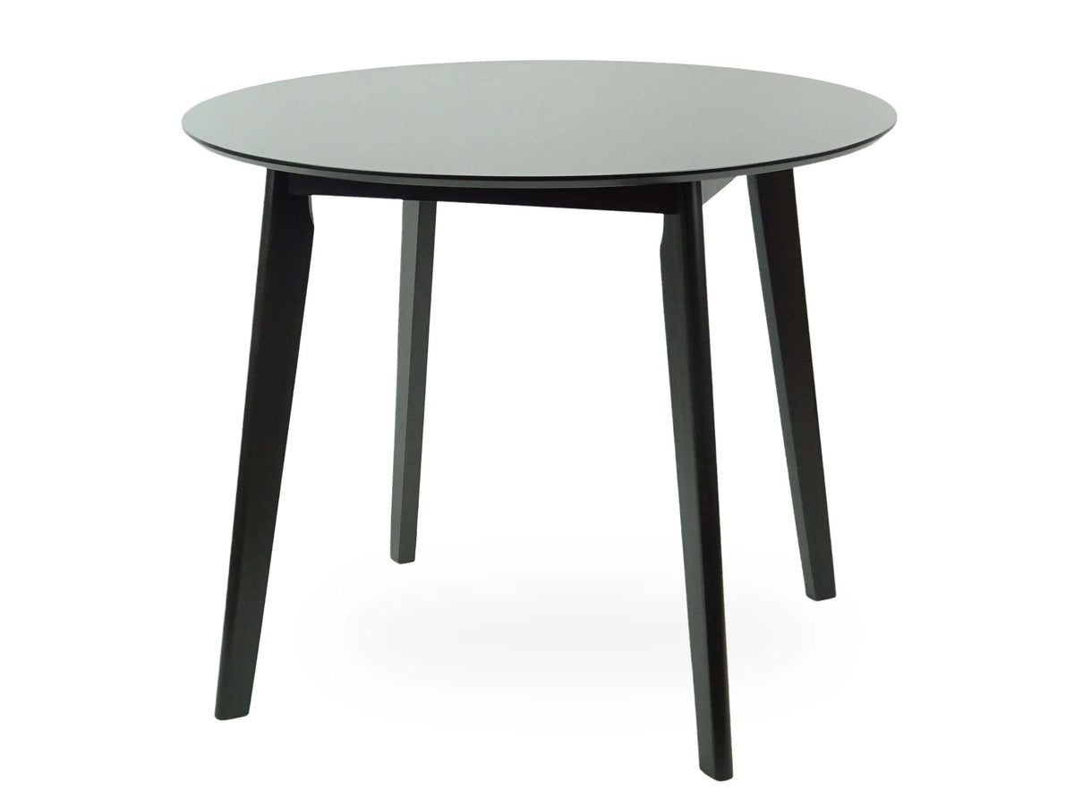 Set of 5 Solid Wood Dining Table and 4 Side Chairs with Padded Seat, Espresso Y26141