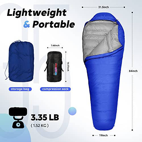 Mummy Sleeping Bag with Compression Sack Y889