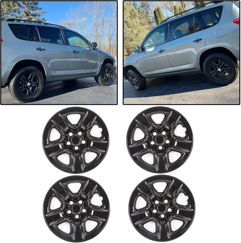 Black 17 Wheel Skins Full Rim Covers V61688