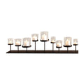 Pedestal Candle Centerpiece with Nine Metal Candle Holders P432