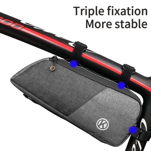 Black Waterproof Bicycle Frame Bag H4607