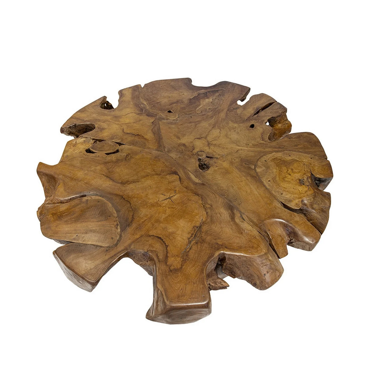 Natural Brown Teak Root Coffee Table K496519