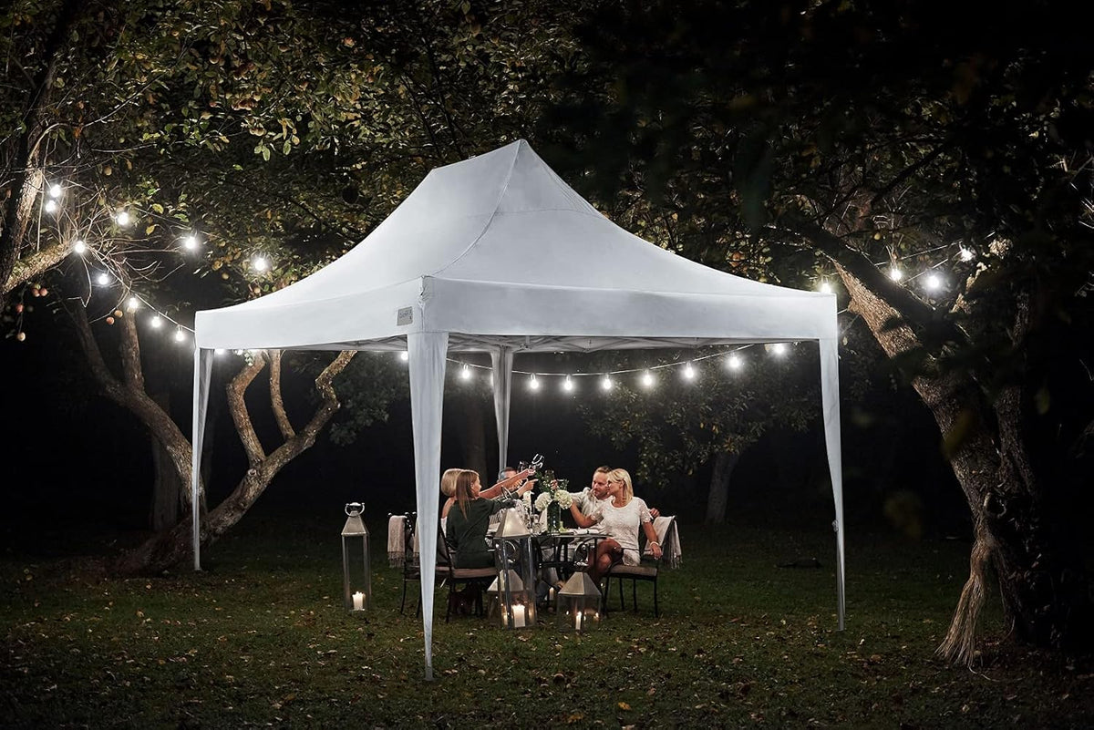 10x15 Pop Up Canopy Tent with Sidewalls and Wheeled Carry Bag O791