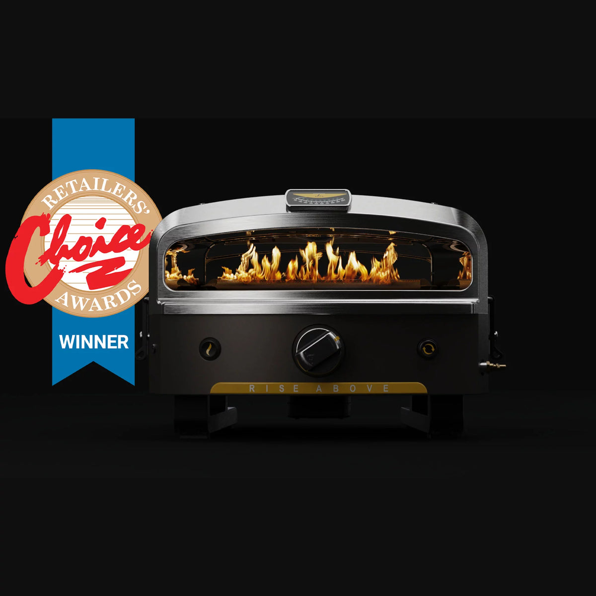 16 LP Gas Portable Outdoor Pizza Oven with Rotating Cooking Stone Y9906