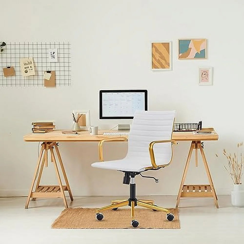 Terracotta Adjustable Swivel Office Chair with Armrest T756250