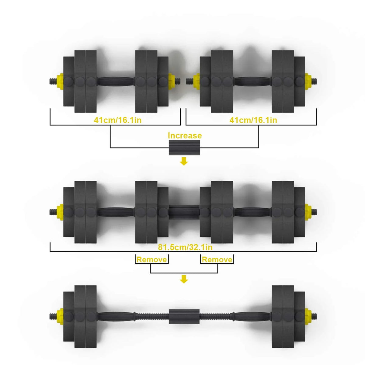 55 lbs Adjustable Dumbbell Weight Set C910