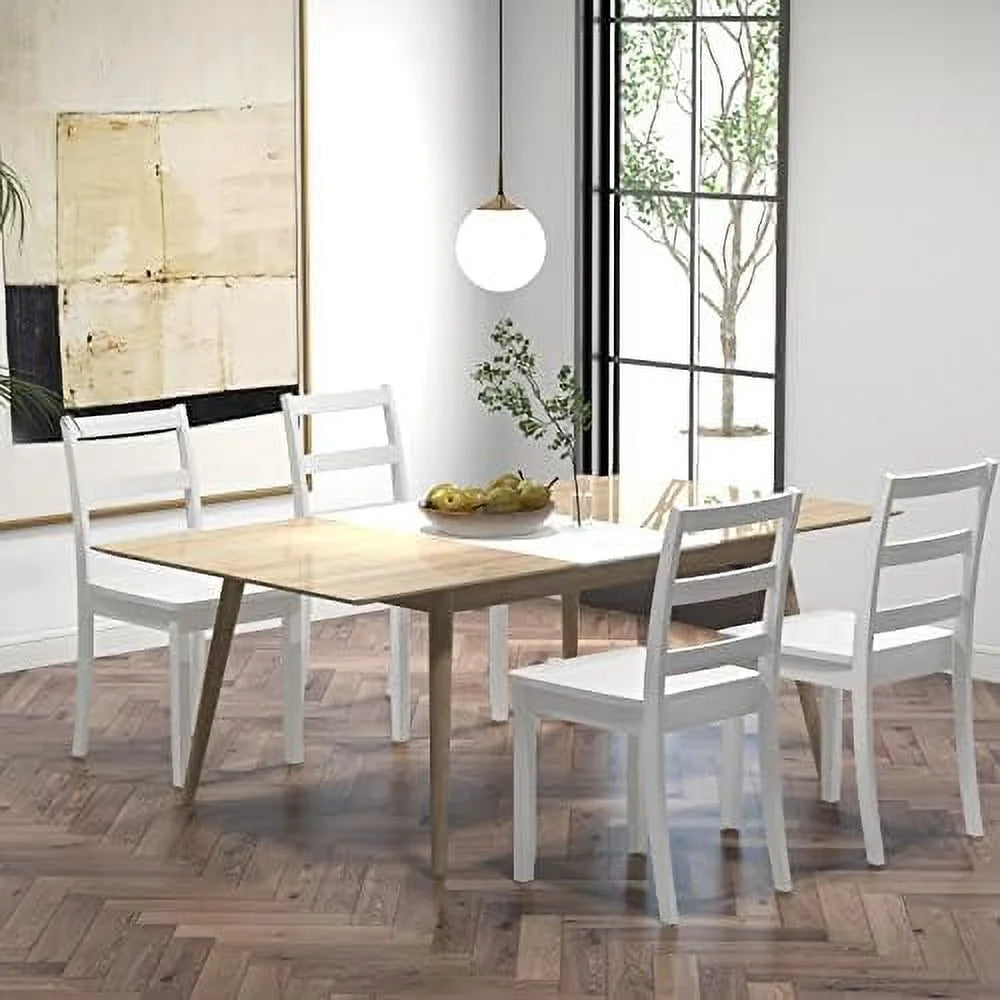 Dining Chairs Set of 4 Ladder Back Armless C833