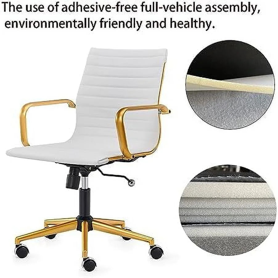 Terracotta Adjustable Swivel Office Chair with Armrest T756250