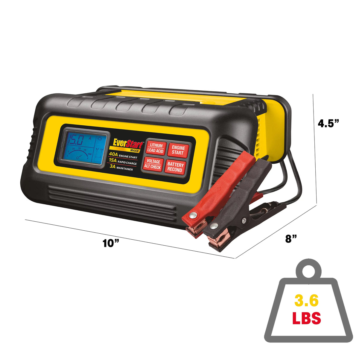 15 Amp Battery Charger and Maintainer with 40 Amp Engine Start I84603