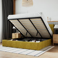 Grey King Size Lift Up Platform Bed Frame with Storage N3569