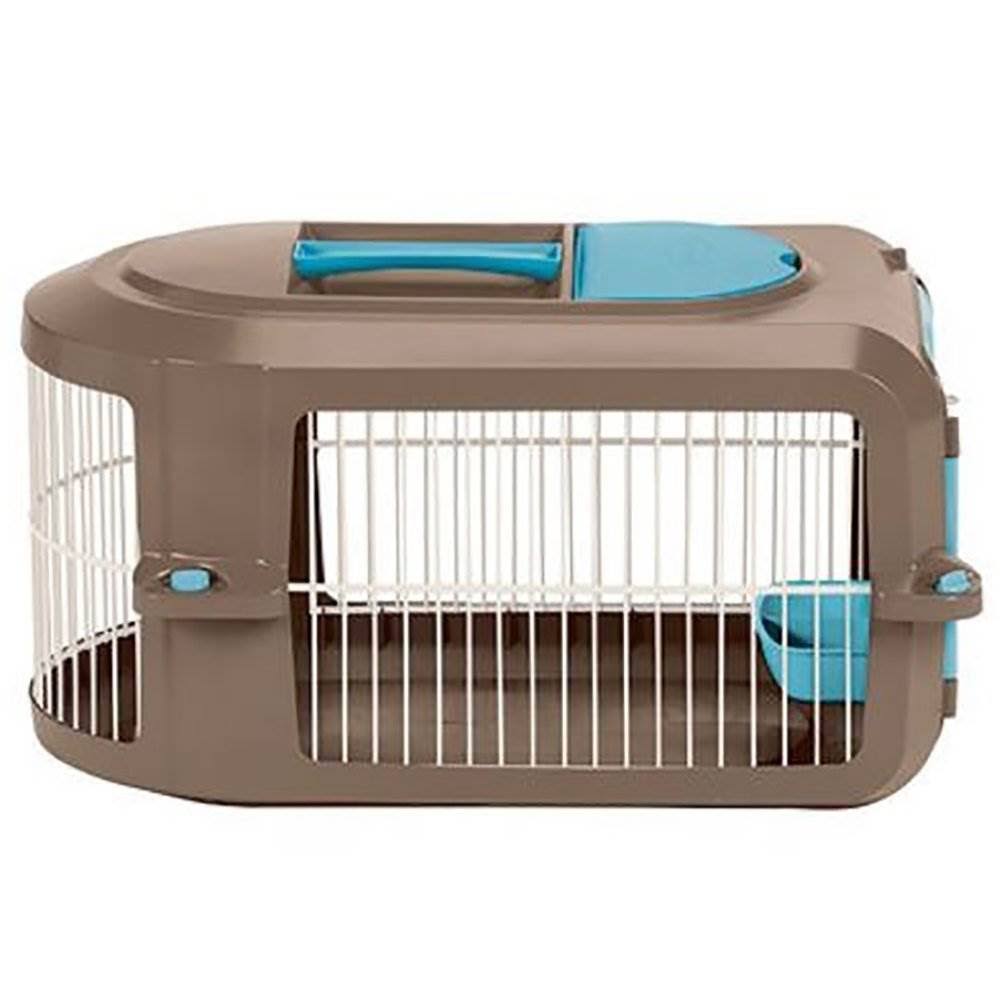 Small Pet Travel Carrier with Food Trays (2 Pack) L8632