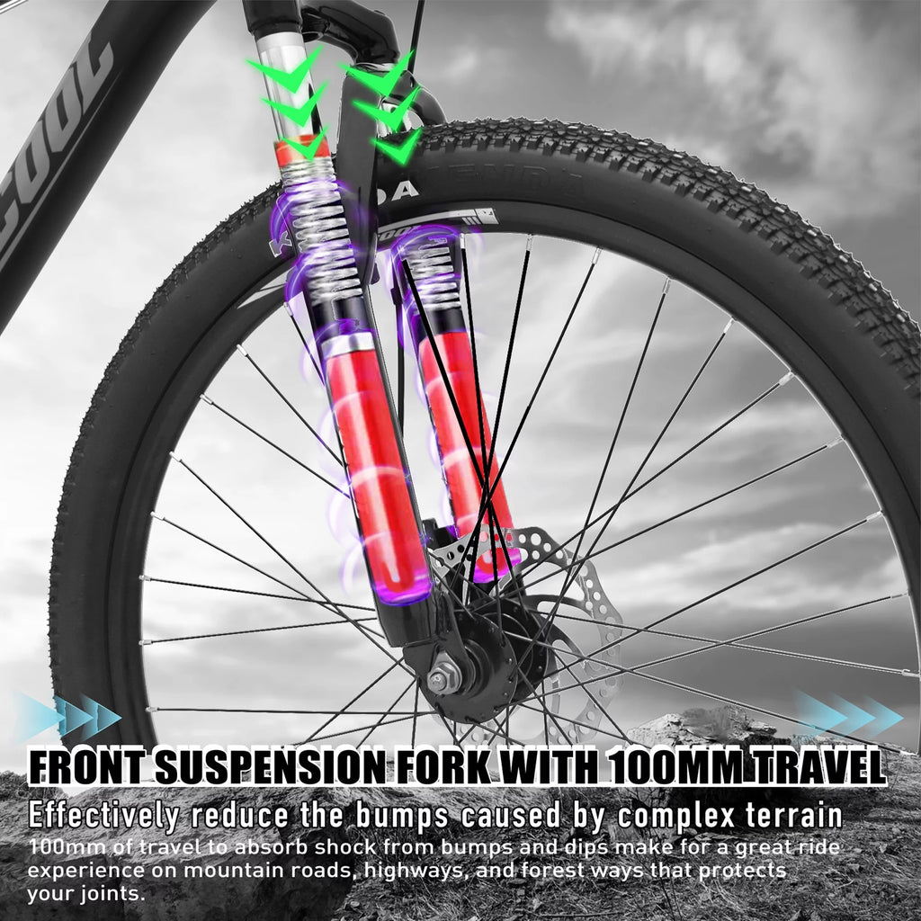21-Speed 26-Inch Front Suspension Mountain Bike J2307