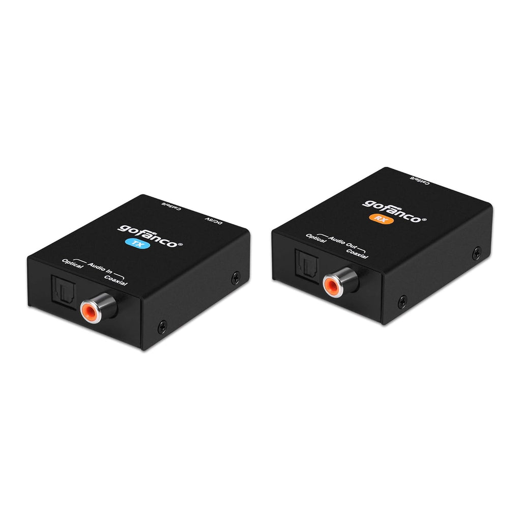 Coaxial Optical Toslink Digital Audio Extender Over CAT5e CAT6 Ethernet Balun H2873