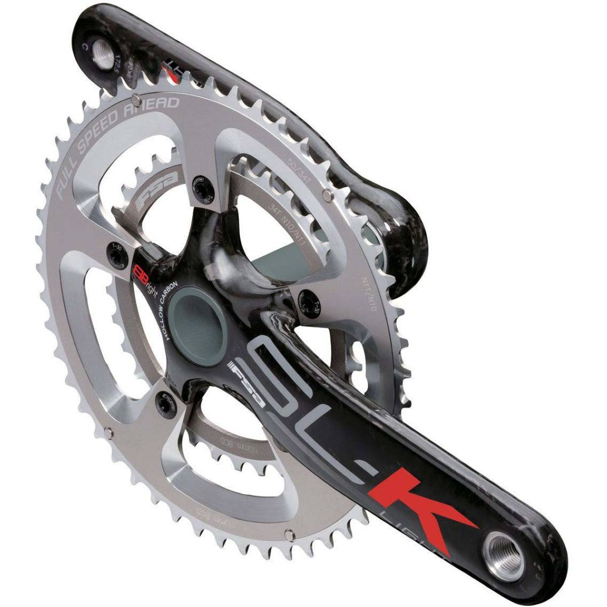 Black-Silver 10 Speed Chainset X7908