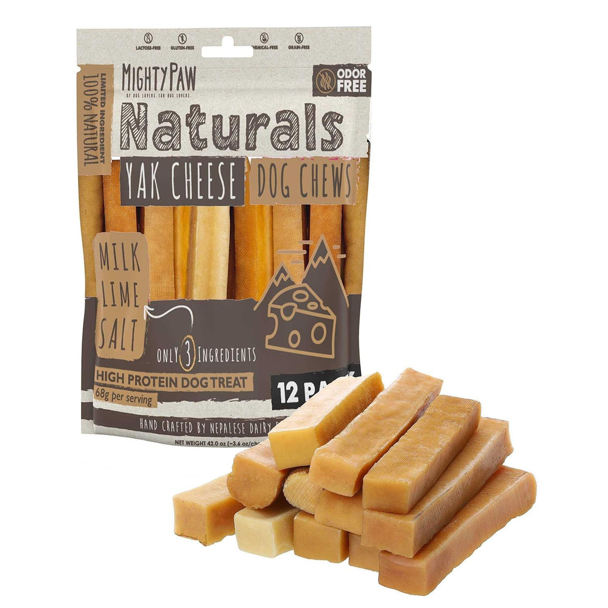 Yak Cheese Chews for Dogs U671